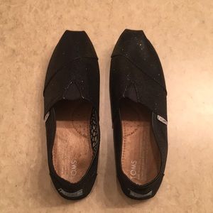Black Sparkly Toms